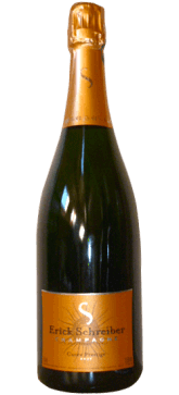 Bouteille de champagne bio Erick Schreiber Cuvée Prestige