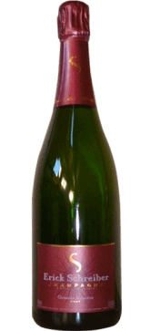 Bouteille de champagne bio Erick Schreiber Grande Réserve
